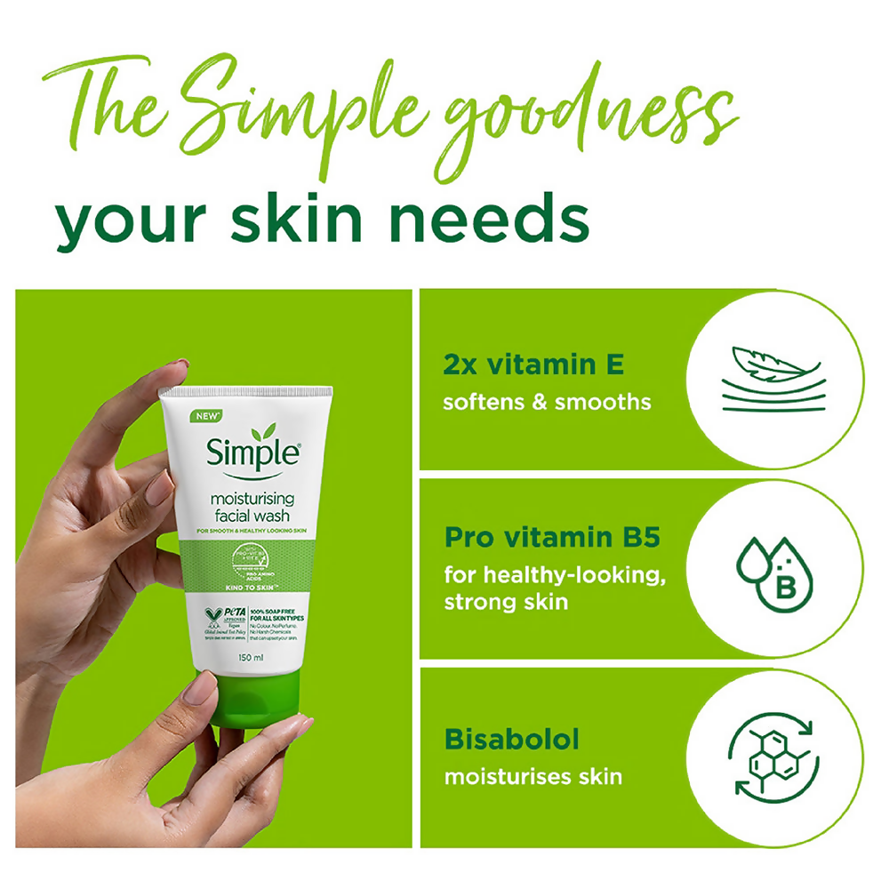Simple Moisturising Facial Wash | Grocsy