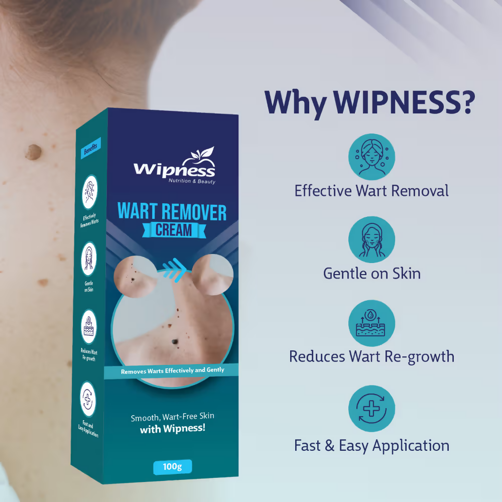 Wipness Natural Wart Remover Cream For Men & Women | Grocsy