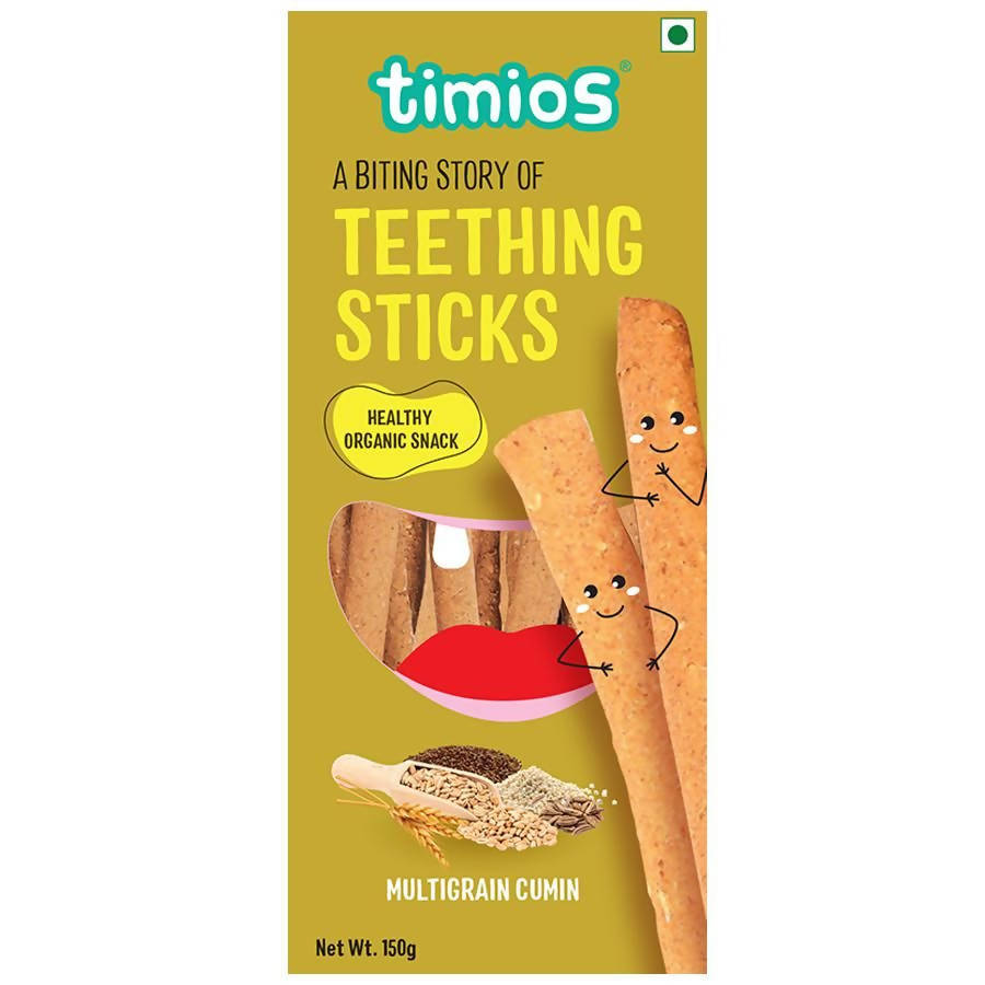 Timios Multigrain Cumin Teething Sticks For Toddlers | Grocsy