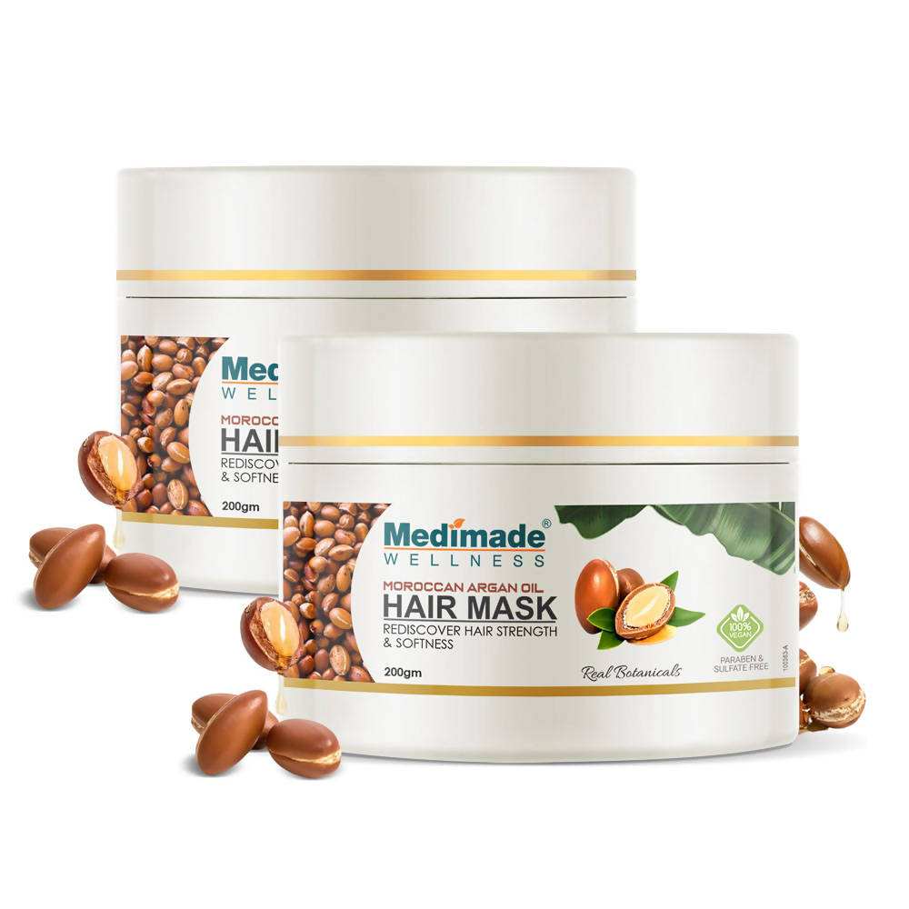 Medimade Wellness Moroccan Argan Oil Hair Mask | Grocsy