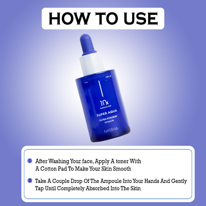 Missha Super Aqua Ultra Hyalron Ampoule | Grocsy