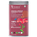 Teabox Organic Hibiscus Cinnamon Clove Green Tea Loose Leaves | Grocsy