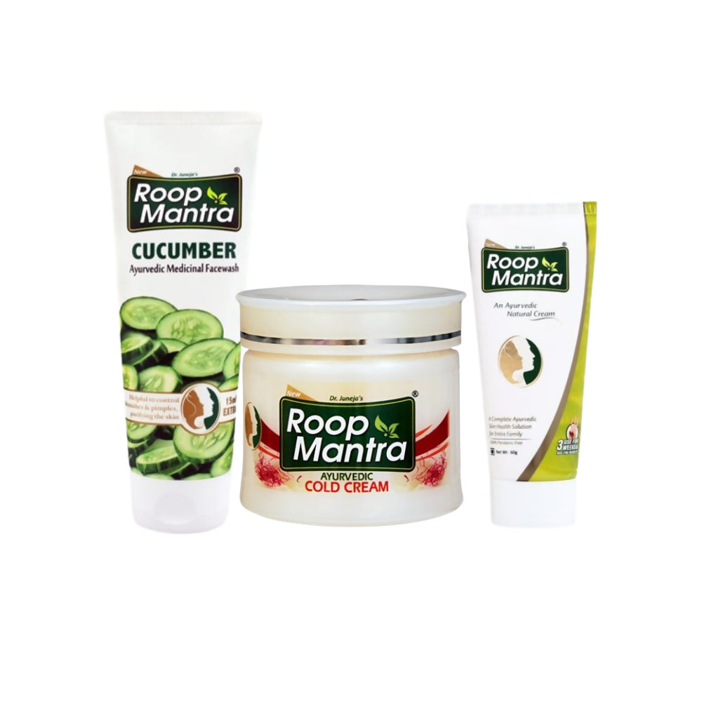 Roop Mantra Cream, Cold Cream & Cucumber Face Wash Combo | Grocsy