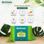 Medimade Wellness Neem & Tulsi Premium Soap | Grocsy