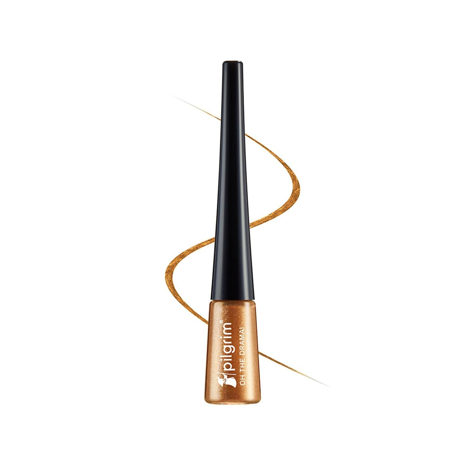 Pilgrim Metallic Eyeliner Boldly Bronze, Long Lasting & Smudge Proof Enriched With Argan Oil | Grocsy