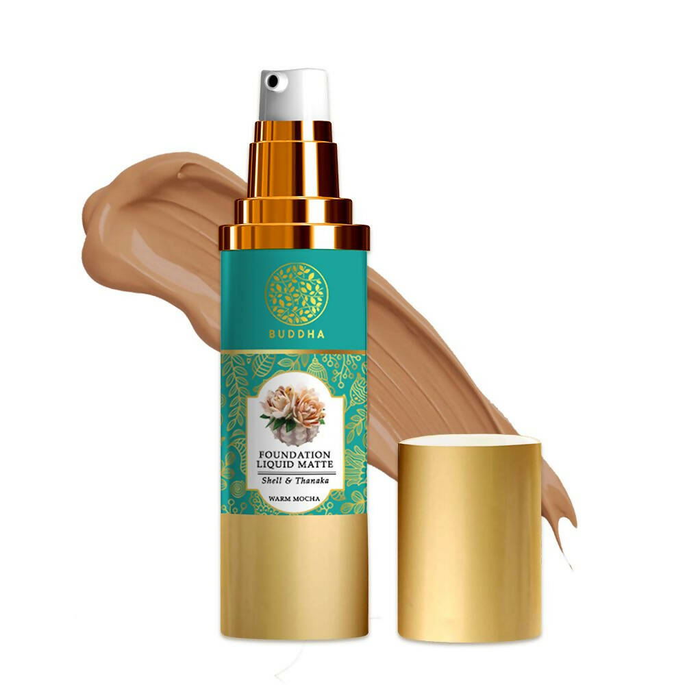 Buddha Natural Liquid Foundation Matte Warm Mocha | Grocsy