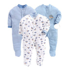 Daddy - G Rompers/Sleepsuits/Jumpsuit /Night Suits for New Born Babies - Blue | Grocsy