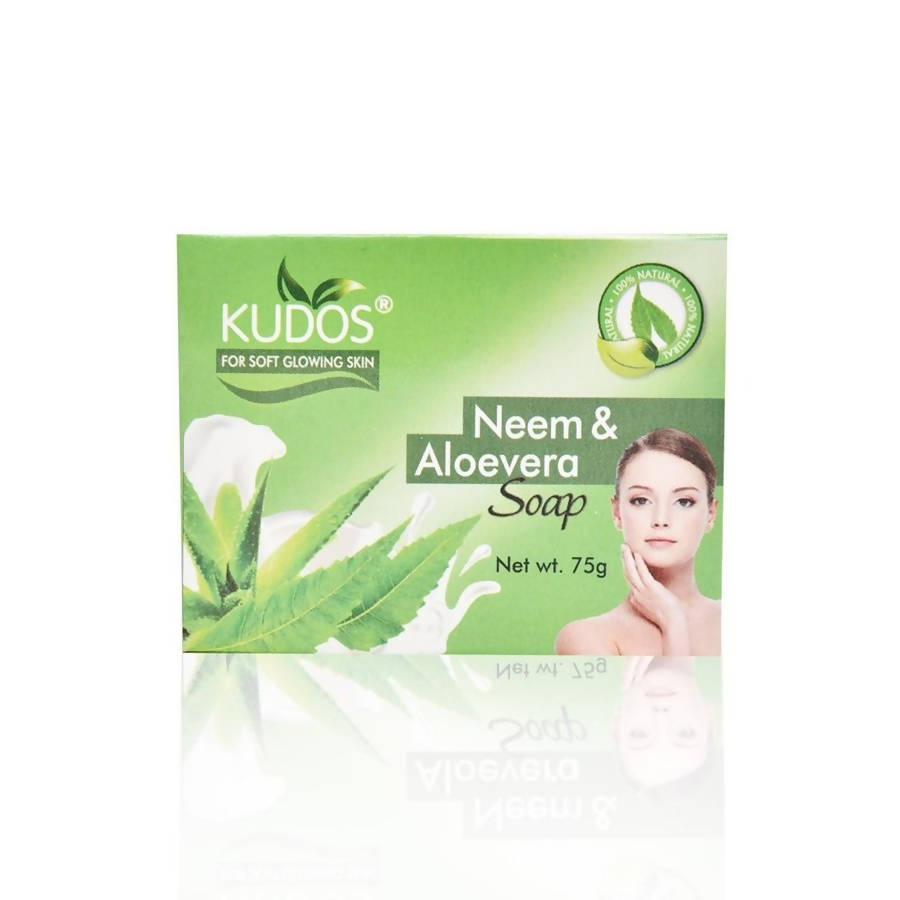 Kudos Ayurveda Neem & Aloevera Soap | Grocsy