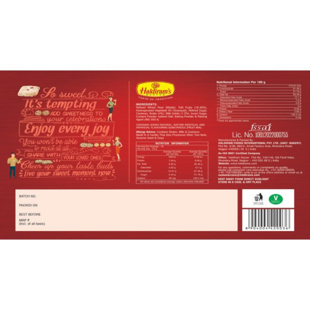 Haldiram's Fruit Cookies | Grocsy