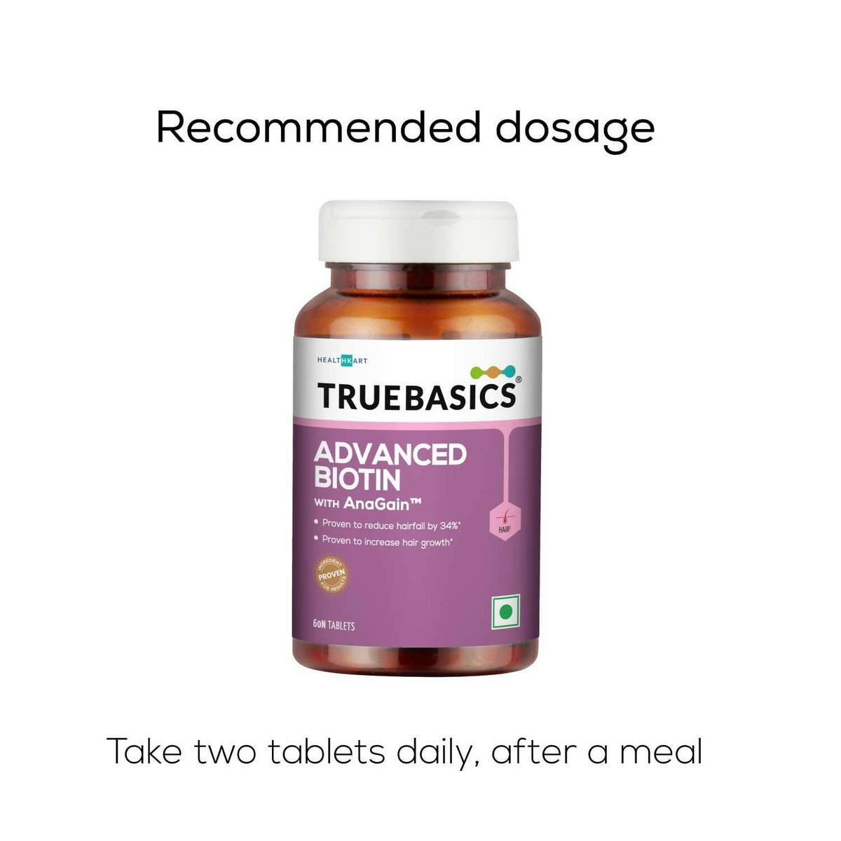 TrueBasics Advanced Biotin with AnaGain Tablets | Grocsy