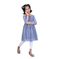 Akarshan viscose Lukhnowi Chikankari Anarkali kurta with Leggings - Grey | Grocsy