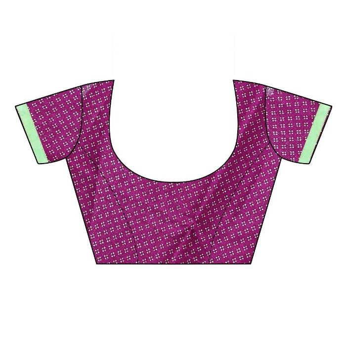 Vamika Purple Mirror Work With Jhalar Khadi Silk Saree (AASHI PURPLE) | Grocsy