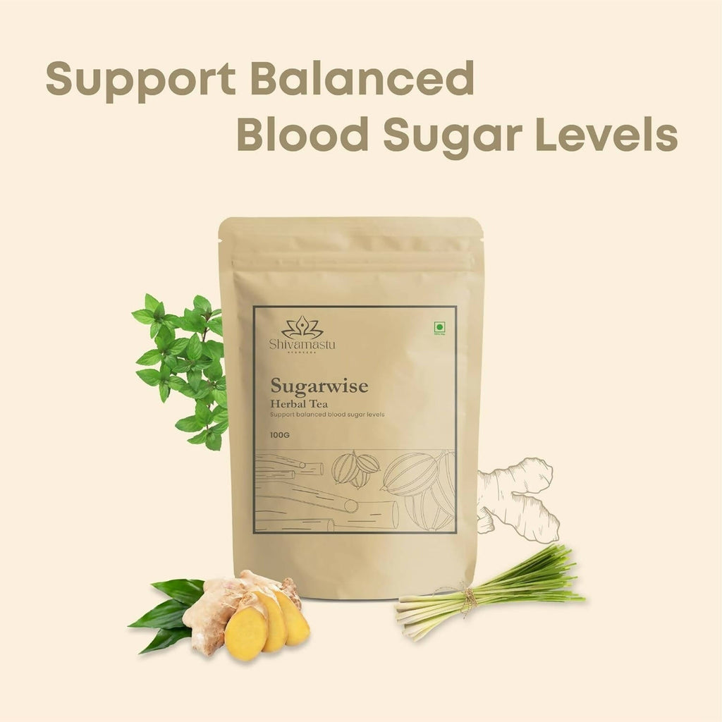 Shivamastu Ayurveda Sugarwise Herbal Tea | Grocsy