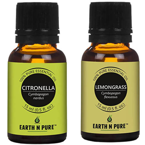Earth N Pure Lemongrass & Citronella Essential Oils | Grocsy