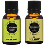 Earth N Pure Lemongrass & Citronella Essential Oils | Grocsy