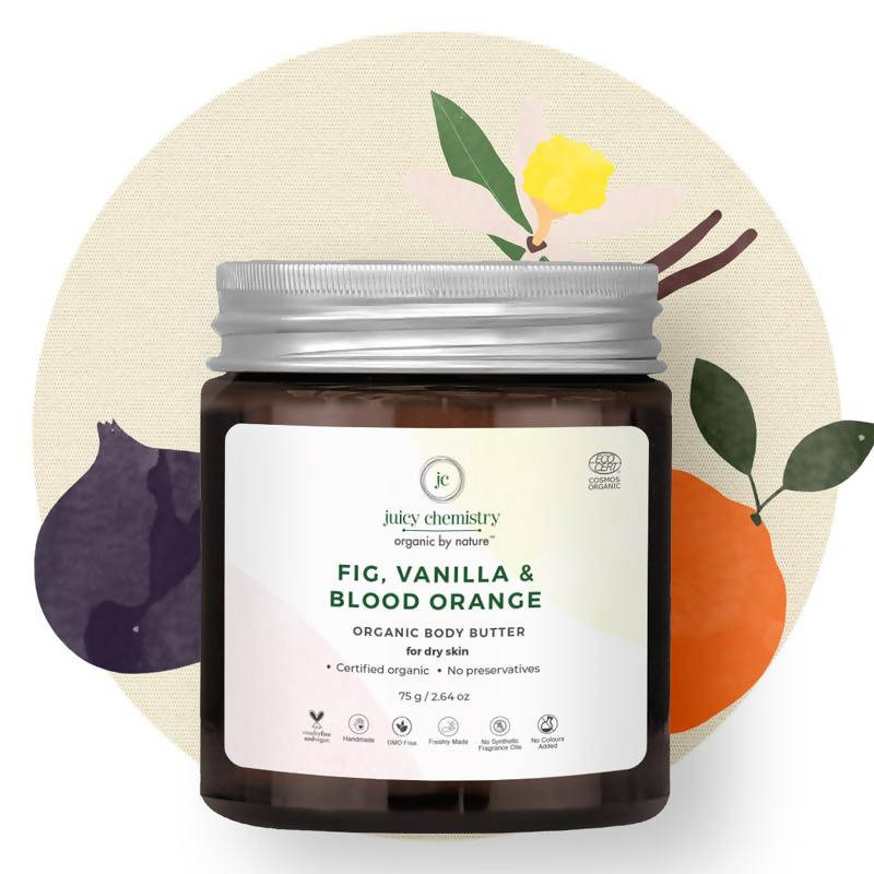 Juicy Chemistry Fig, Vanilla & Blood Orange Organic Body Butter | Grocsy