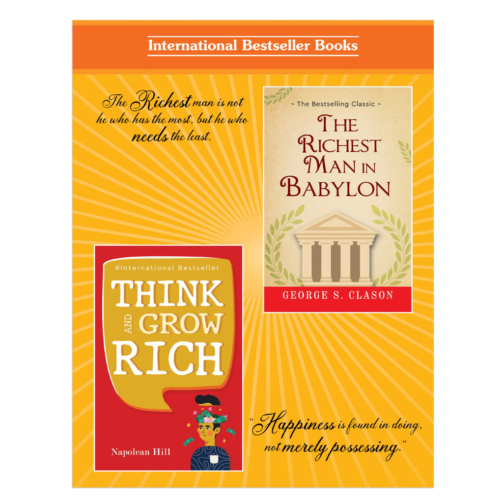 The Secrets of Success, Personality Growth & Wealth Books Set of 2 - The Richest Man In Babylon, Think And Grow Rich | Grocsy