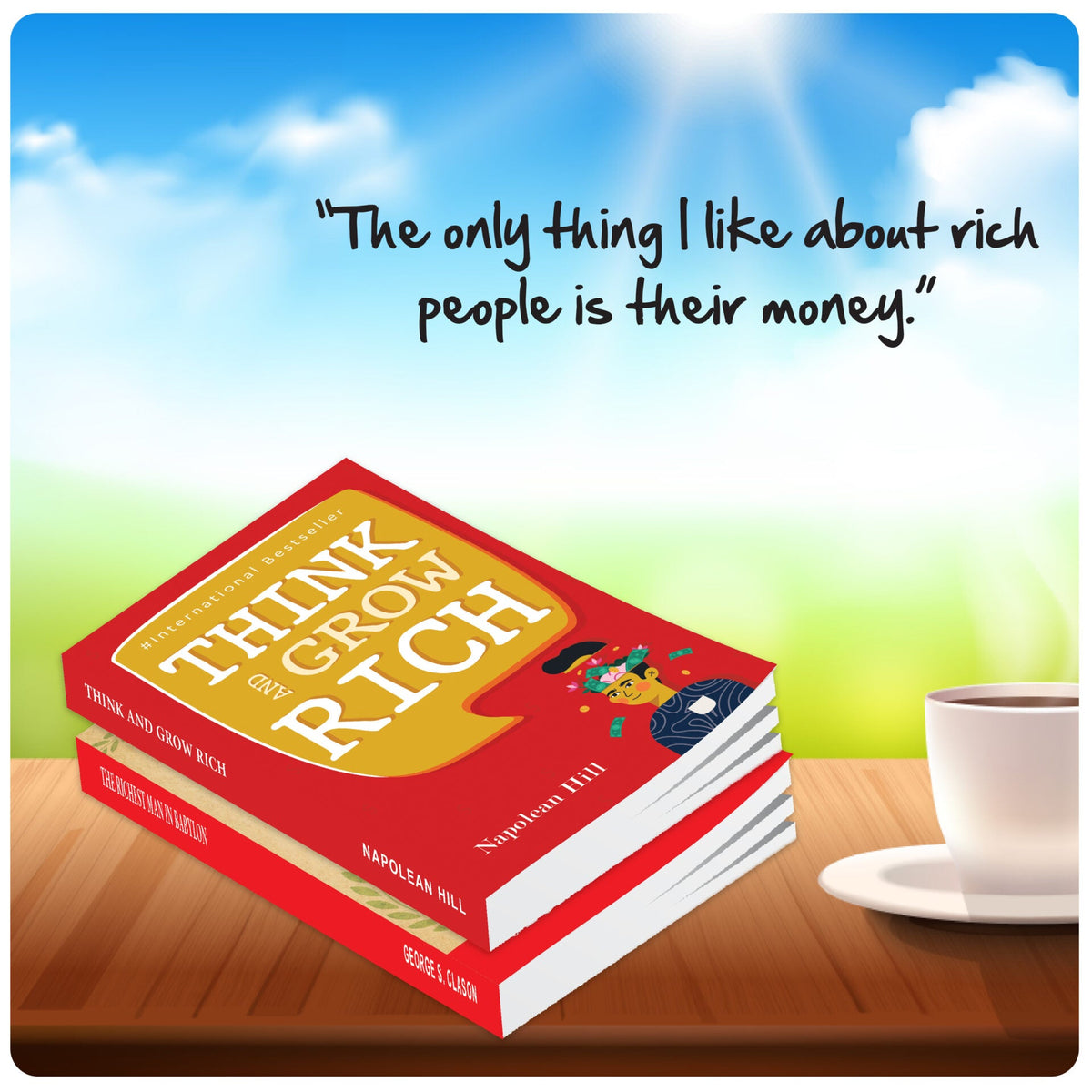 The Secrets of Success, Personality Growth & Wealth Books Set of 2 - The Richest Man In Babylon, Think And Grow Rich | Grocsy