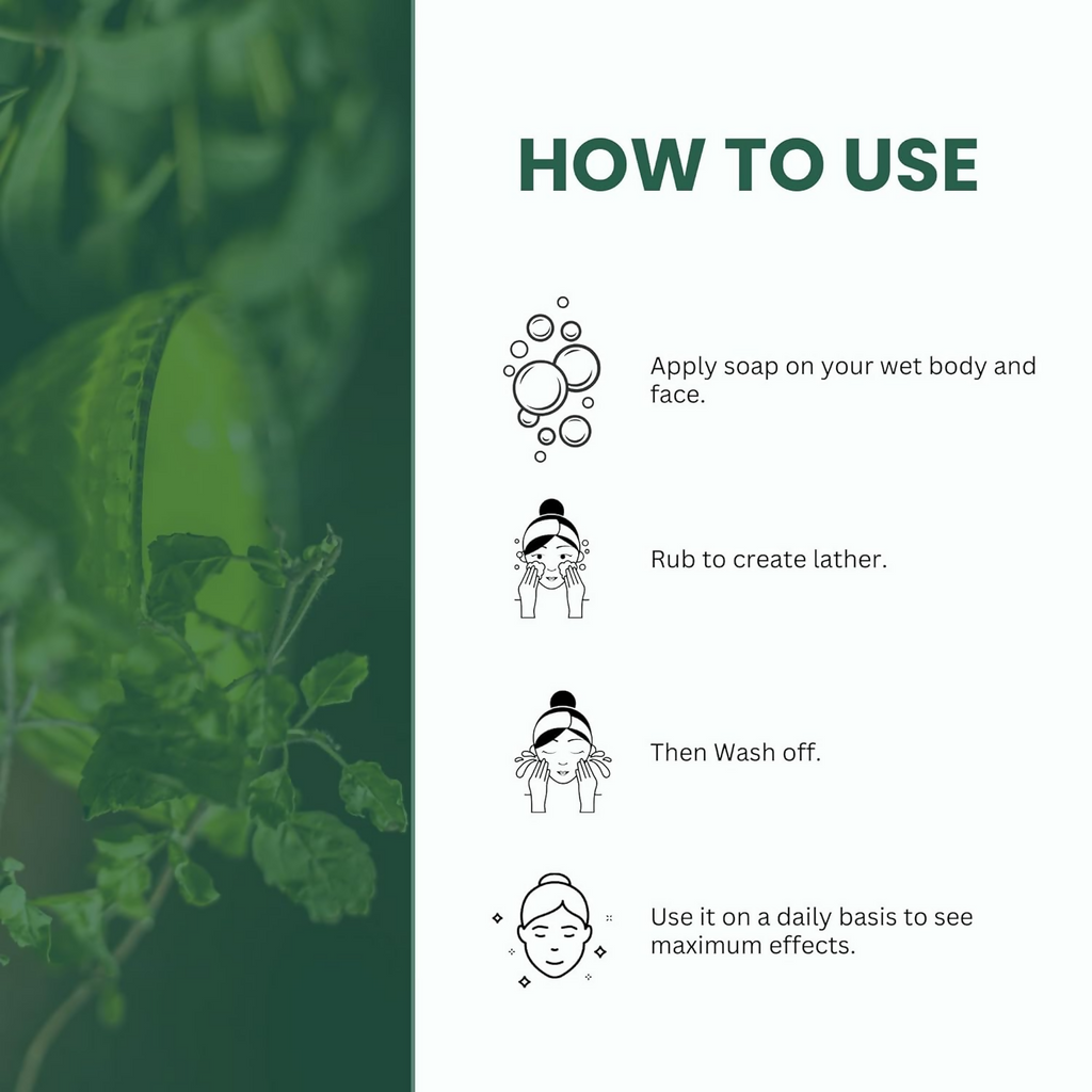 Neev Herbal Handmade Soap Neem Tulsi Handmade Soap | Grocsy
