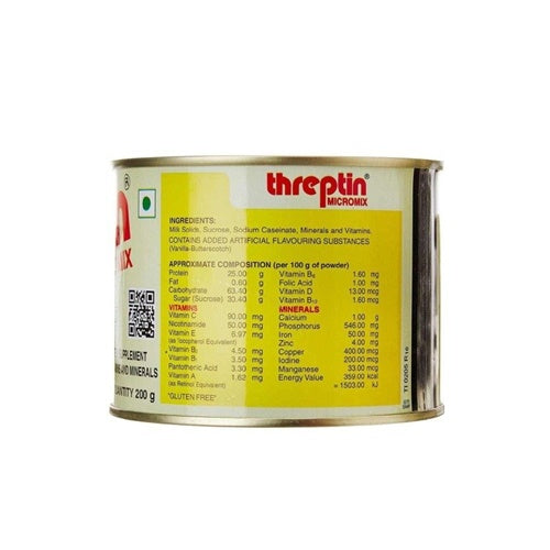 Threptin Micromix High Protein Milk Addon - 200 g (Vanilla) | Grocsy