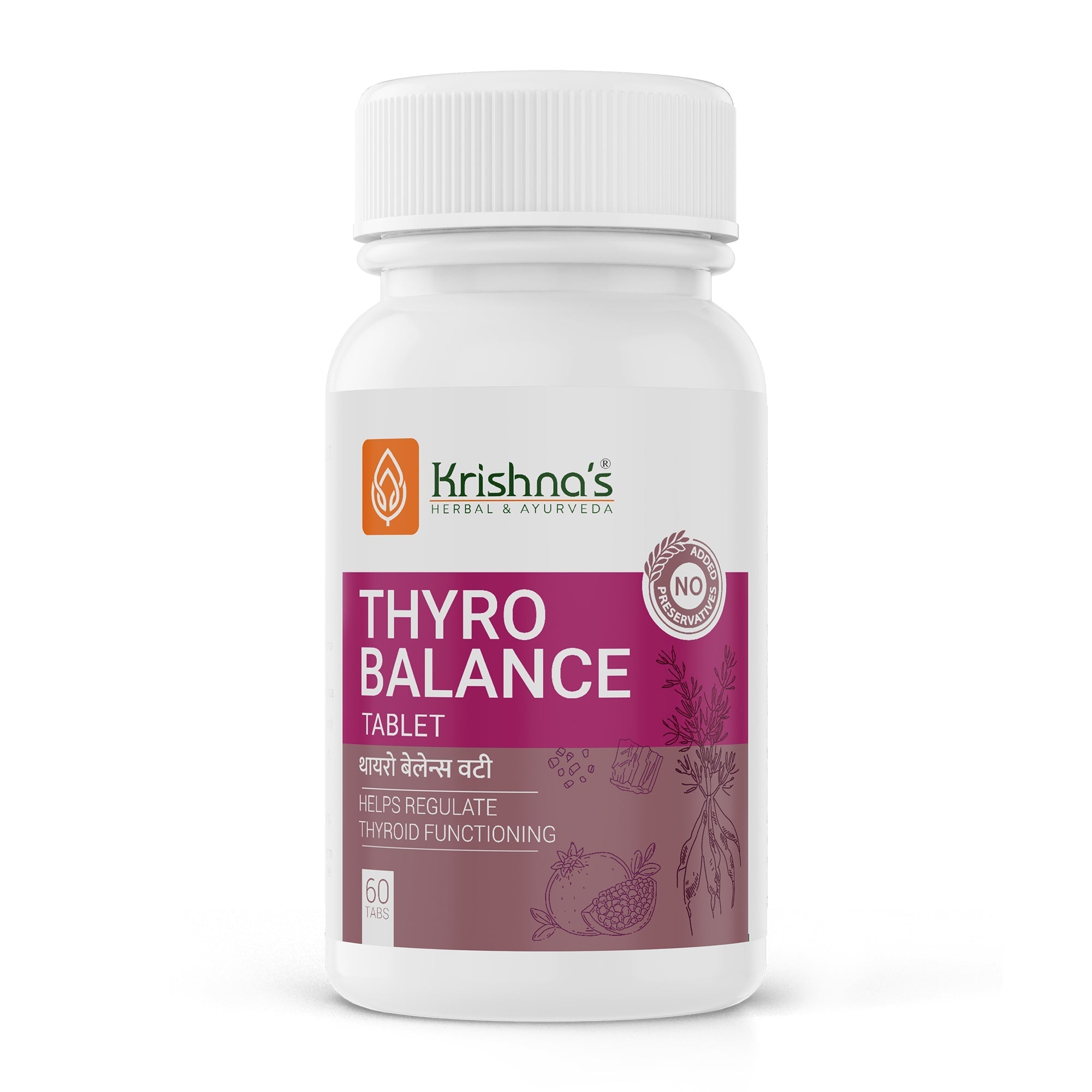 Krishna'S Herbal & Ayurveda Thyro Balance Tablets | Grocsy