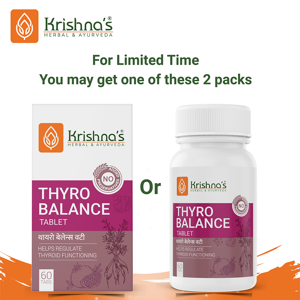 Krishna'S Herbal & Ayurveda Thyro Balance Tablets | Grocsy