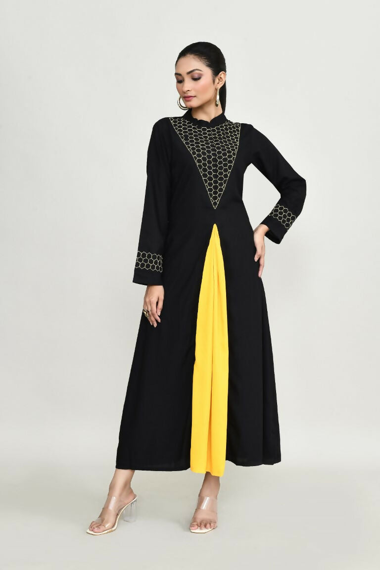 Joban Fashion Black Rayon Tunic | Grocsy