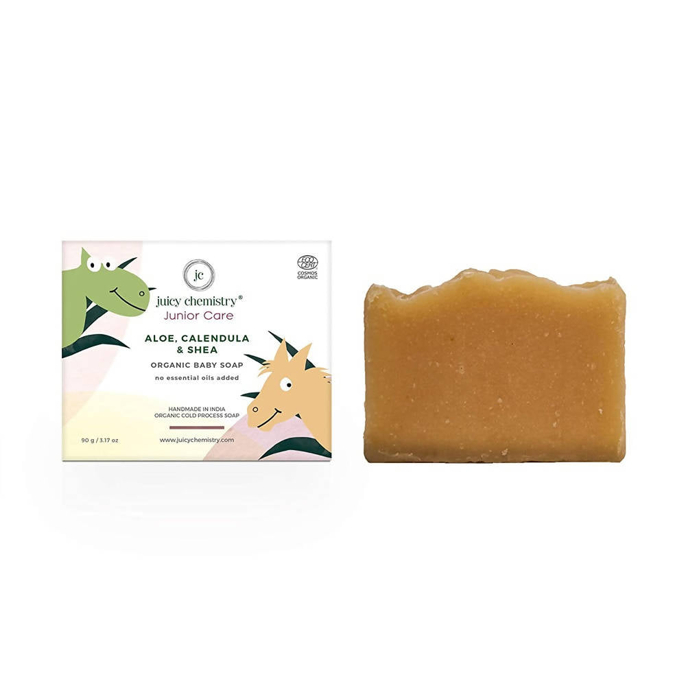 Juicy Chemistry Aloe Calendula & Shea Organic Baby Soap | Grocsy
