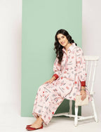 Ahalyaa Women's Traditional Wear Co-ods - Peach | Grocsy