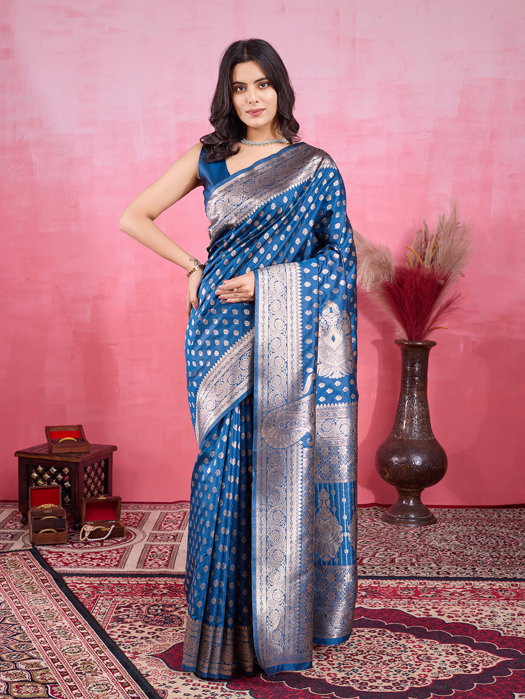Vedant Vastram Banarasi Silk Fashion Saree - Morpinch | Grocsy