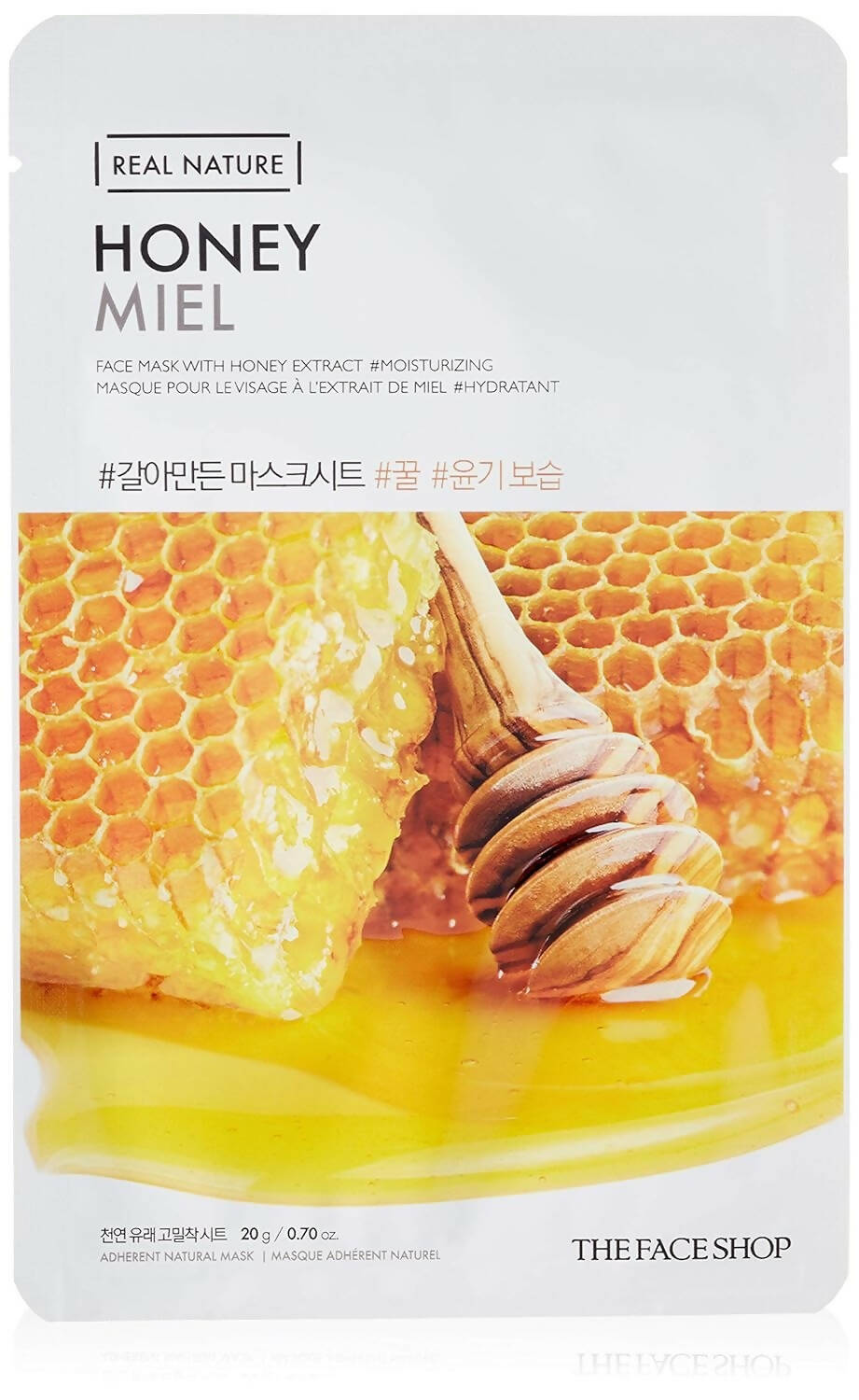 The Face Shop Real Nature Honey Face Mask - Korean Skincare | Grocsy