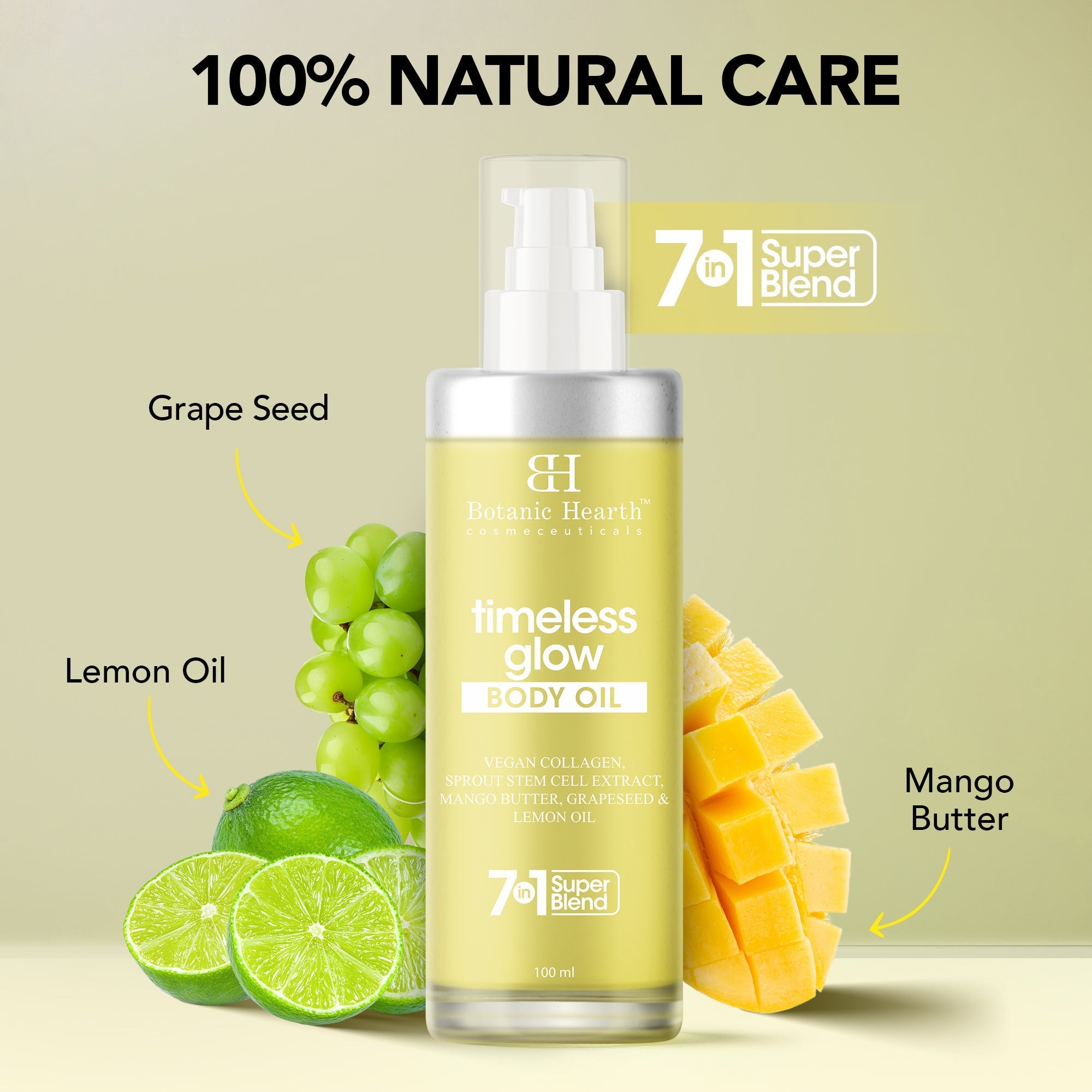 Botanic Hearth Timeless Glow Body Oil | Grocsy
