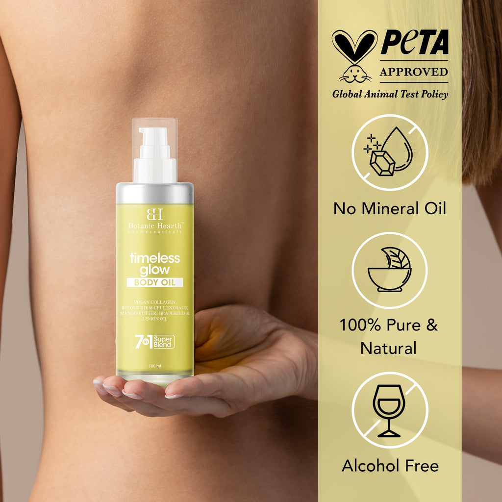 Botanic Hearth Timeless Glow Body Oil | Grocsy