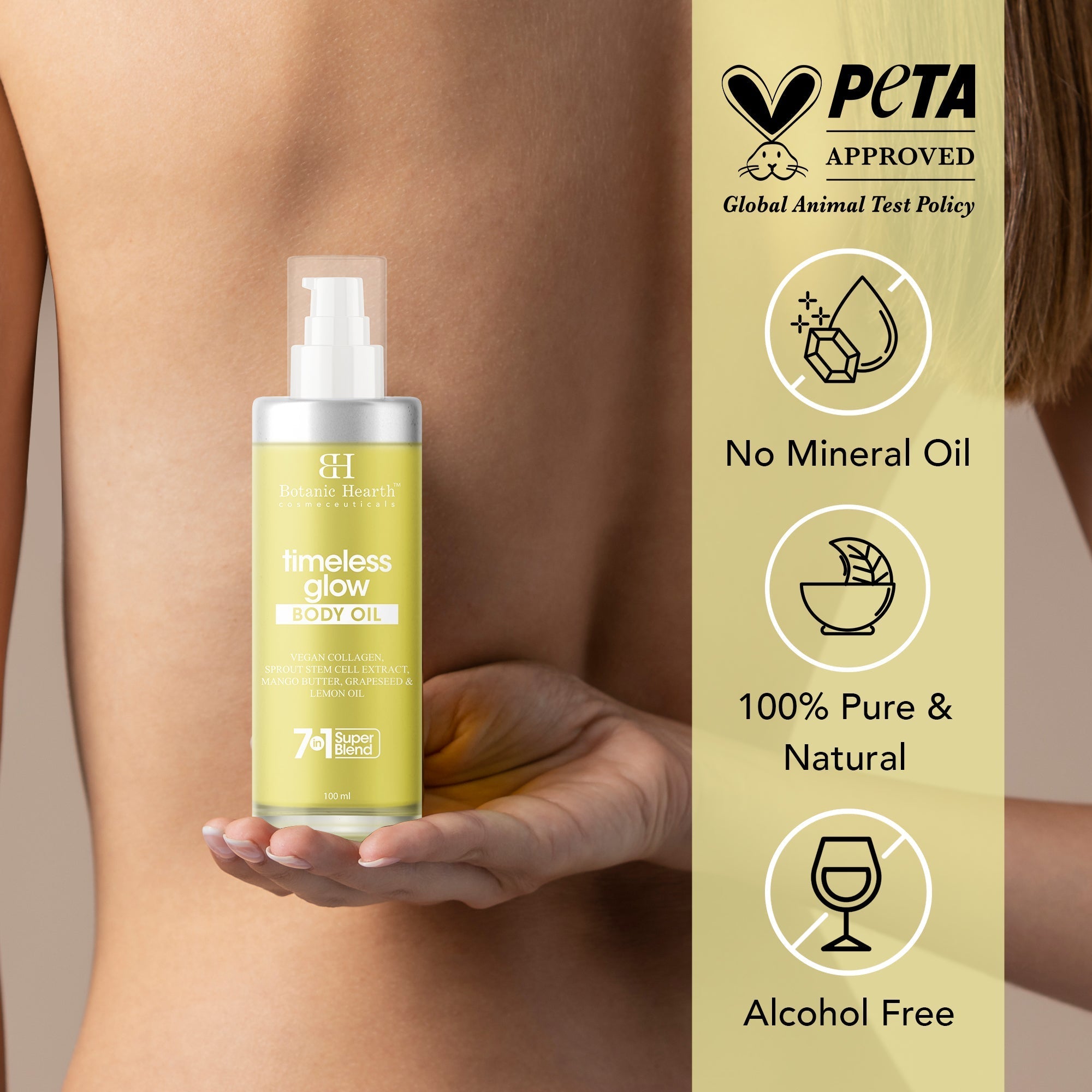 Botanic Hearth Timeless Glow Body Oil | Grocsy