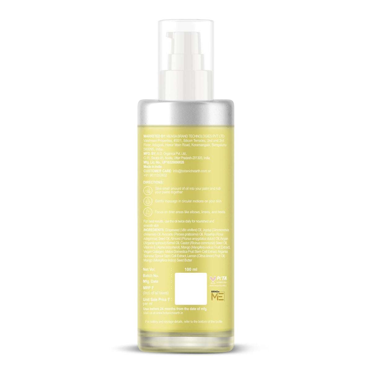 Botanic Hearth Timeless Glow Body Oil | Grocsy
