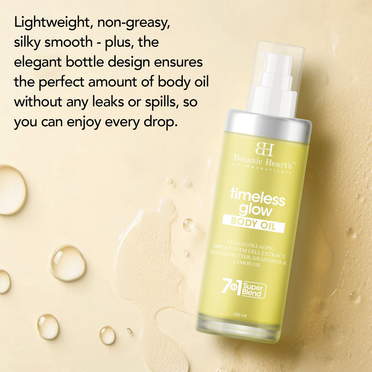 Botanic Hearth Timeless Glow Body Oil | Grocsy