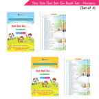 Tiny Tots Get Set Go Preschool Learning Nursery Books Set of 4| Term wise Education Books| Ages 3-4 Years | Grocsy