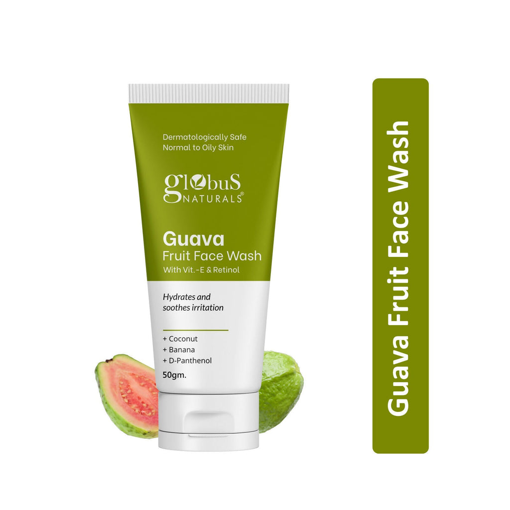 Globus Naturals Guava Fruit Face Wash with Vitamin E & Retinol | Grocsy