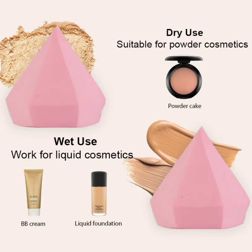Bronson Professional Pink Diamond Beauty Blender Makeup Sponge | Grocsy