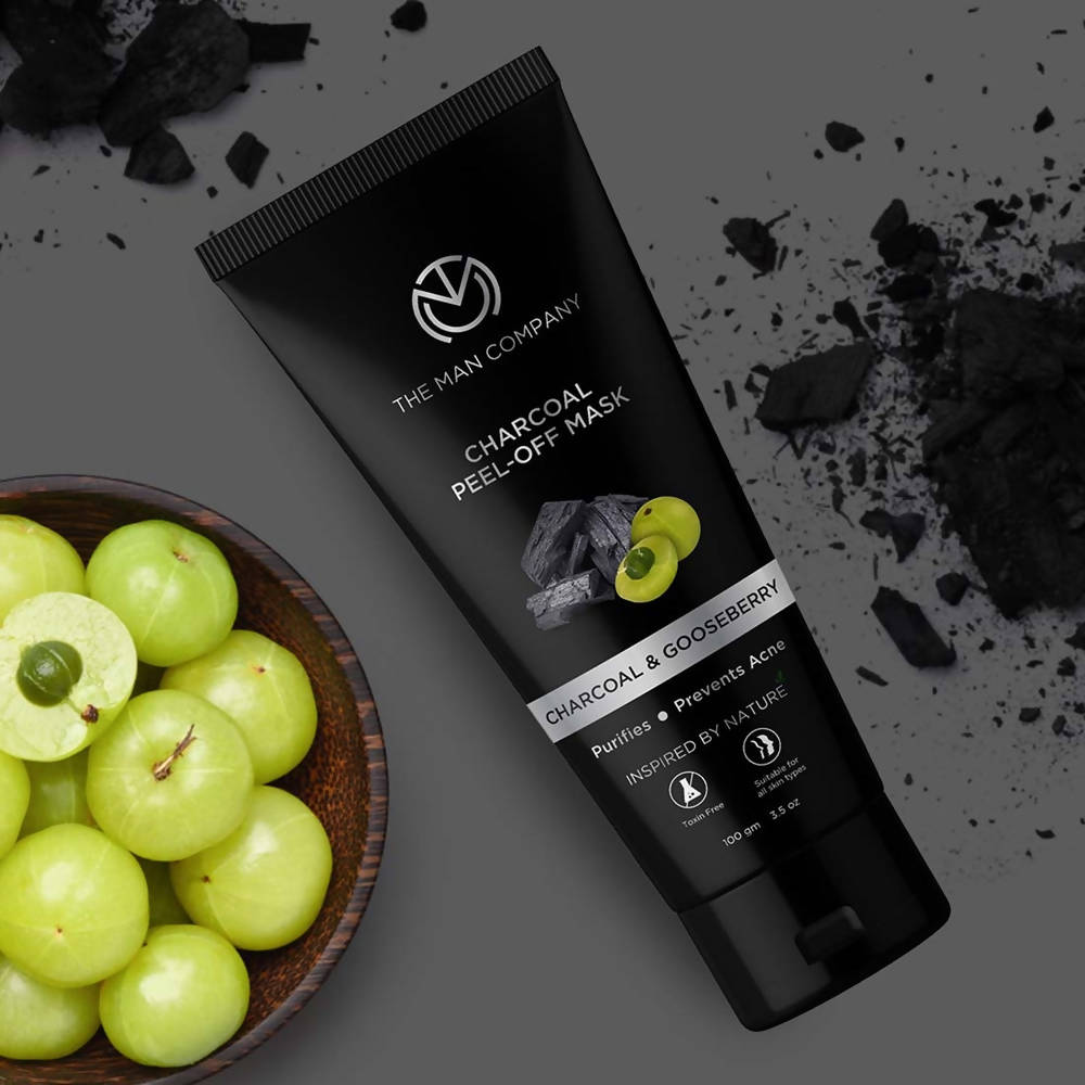 The Man Company Charcoal Peel Off Mask | Grocsy