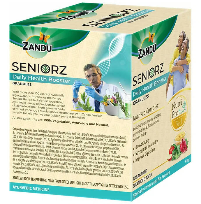 Zandu Seniorz Daily Health Booster Granules | Grocsy