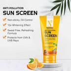 NutriGlow Advanced Organics Anti Pollution Sun Screen SPF 50 PA+++ | Grocsy