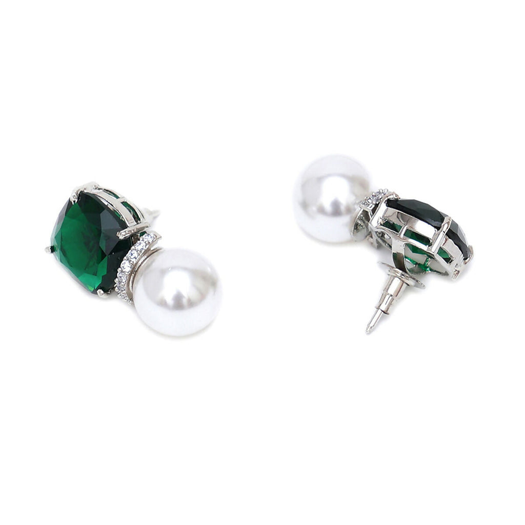 Jade Pearl Studs- Ruby Raang | Grocsy