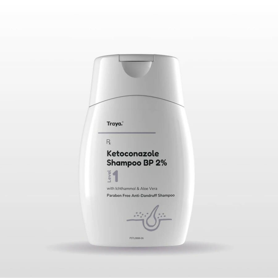 Traya Ketoconazole Shampoo BP 2% with Ichthammol & Aloe Vera | Grocsy