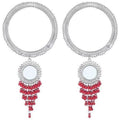 MS Fashion India Stylish And Trendy Pink Pearls Hanging Bangles | Grocsy