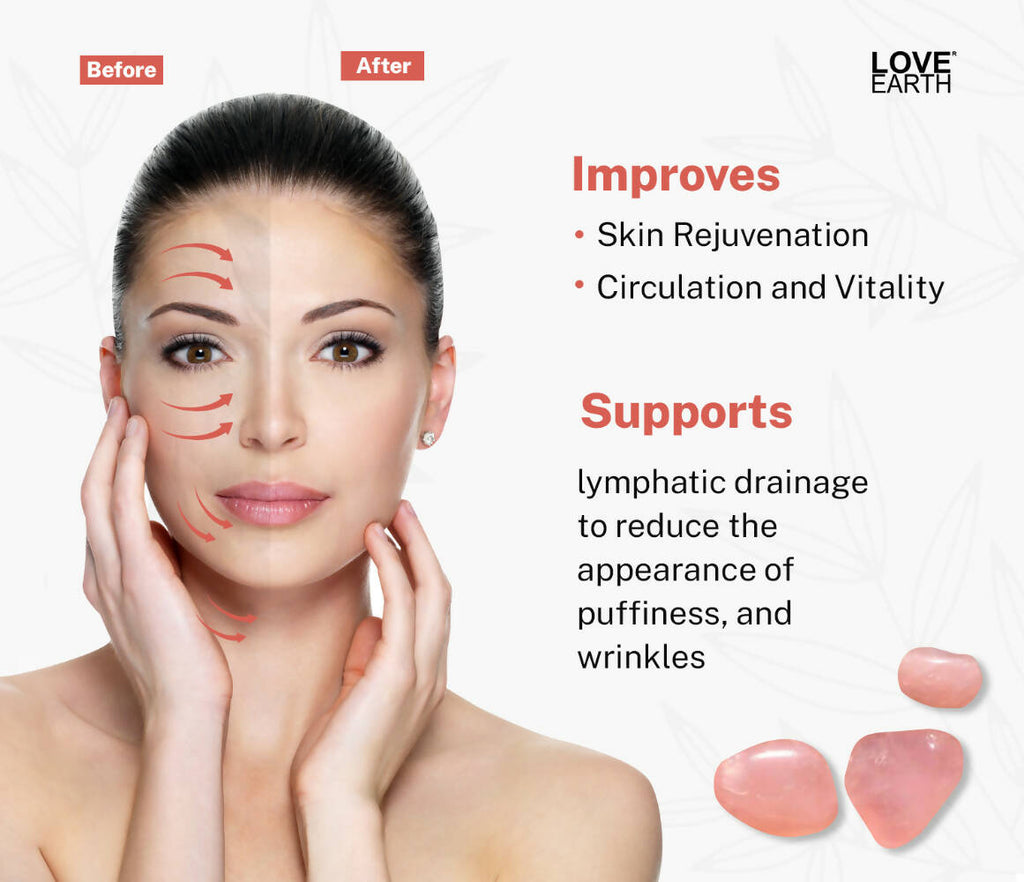 Love Earth Rose Quartz Gua Sha | Grocsy