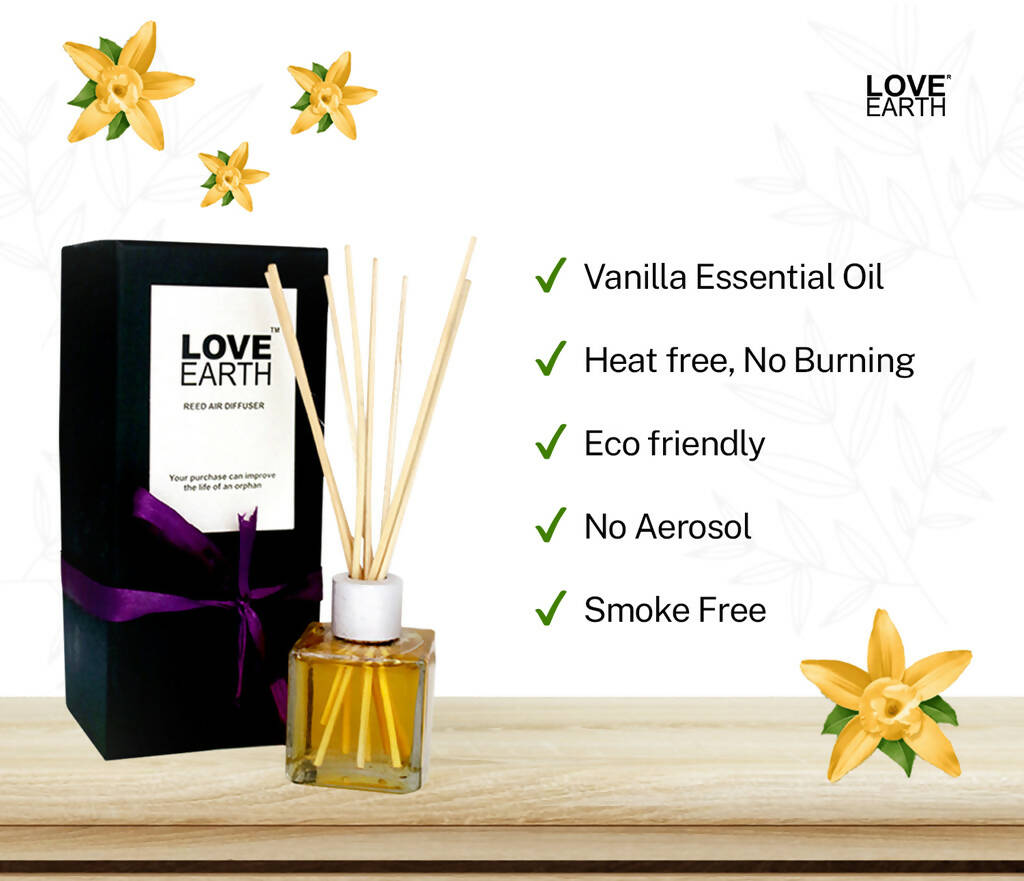 Love Earth Reed Diffuser- Vanilla | Grocsy