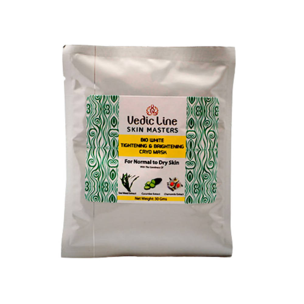 Vedic Line Skin Masters Bio White Cryo Mask for Normal to Dry Skin | Grocsy