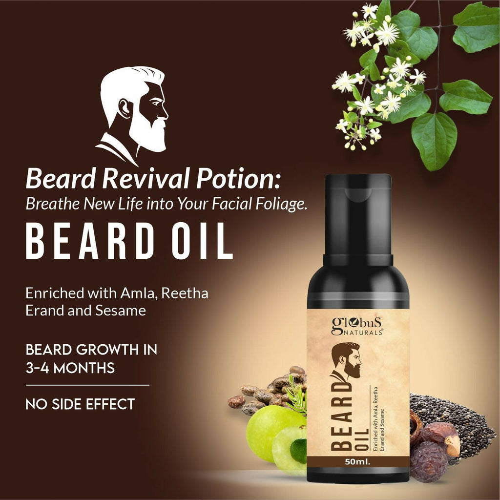 Globus Naturals Ayurvedic Beard Oil | Grocsy
