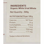Pure & Sure White Urad Dal Whole Organic Pulses